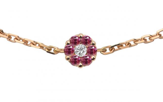 Illusion Colored Saphirs Rose - Redline