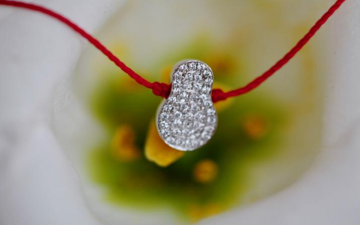 String Bracelet Mini Kouka White Gold RedLine Jewelry - Redline