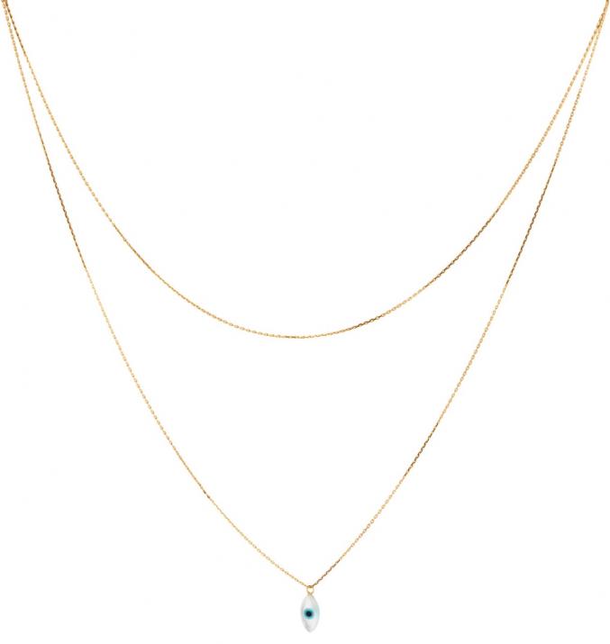 Chain Necklace For Women with Pearl in Yellow Gold - Redline
