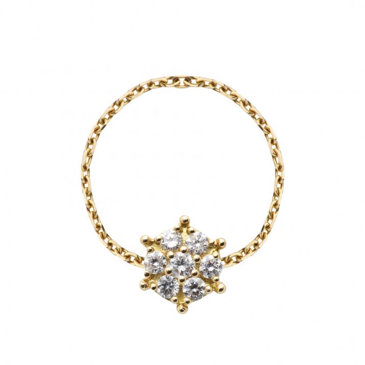 Chain Ring Babette Yellow Gold RedLine Jewelry - Redline