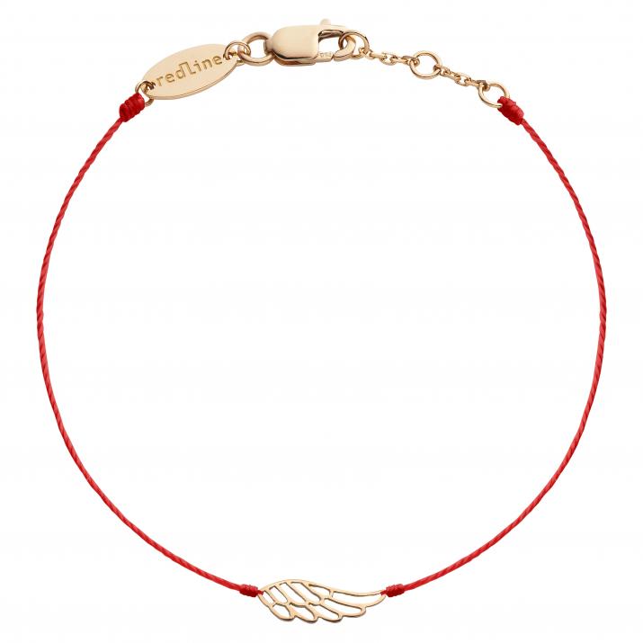 String Bracelet For Women with Wing in Rose Gold - Redline - 0++
