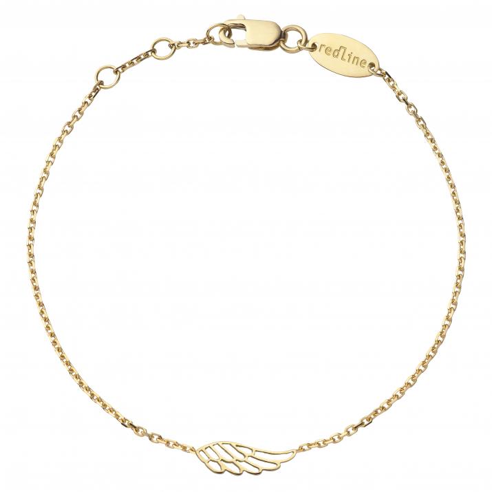 Chain Bracelet For Women with Wing in Yellow Gold - Redline
