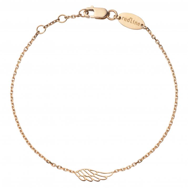 Chain Bracelet For Women with Wing in Rose Gold - Redline