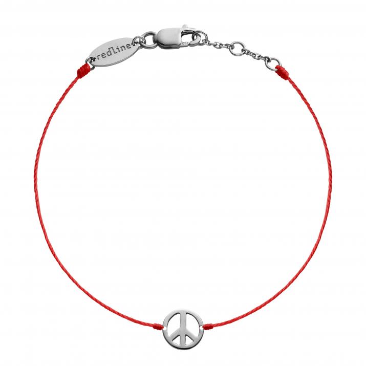 Bracelet Thread Peace & Love Black Gold - Redline - 0++