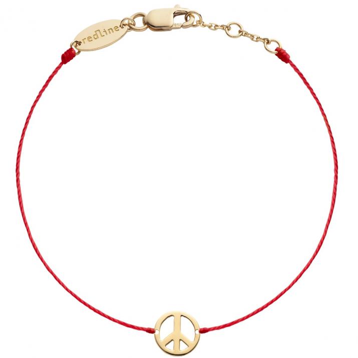 Bracelet String Mini Peace BB love in yellow gold - Redline - 0++