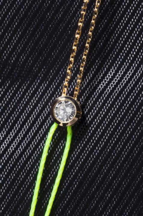 Pure Distingué Двойной женский браслет из желтого золота с безелем - Redline - 0++