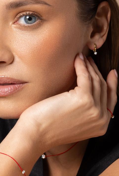 Подвеска Solitaire Charm желтое золото - Redline - 0++