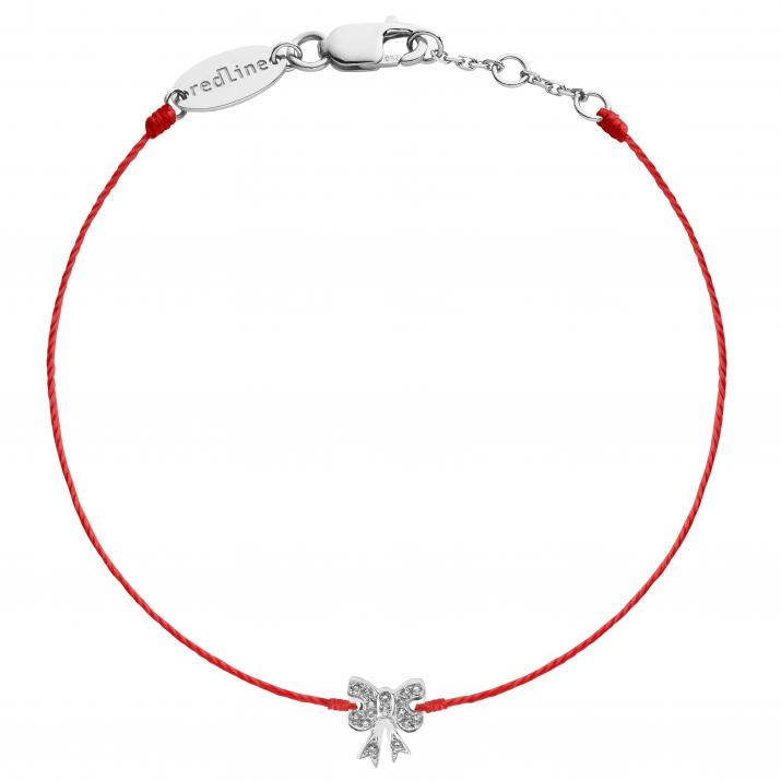 String Bracelet Petit Noeud Nœud White Gold RedLine Jewelry - Redline - 0++