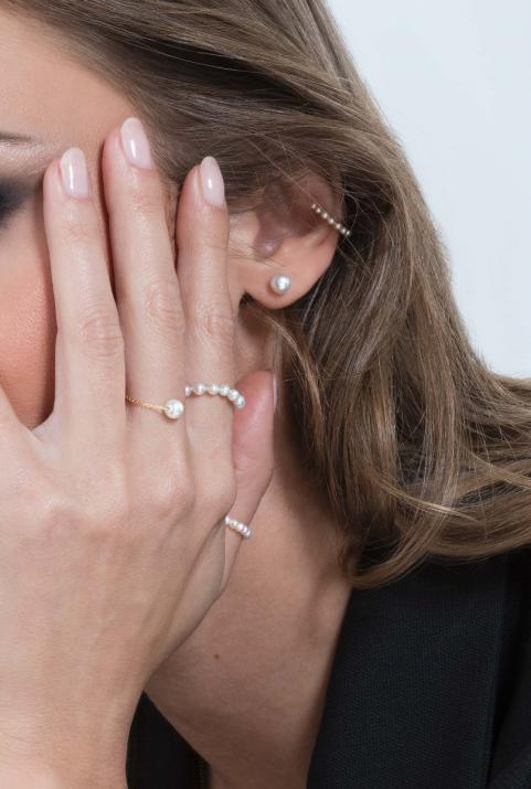 Серьги для Queen Pearl Yellow Gold - Redline - 0++