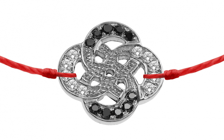 String Bracelet Arabesque Kcolor Black Gold RedLine Jewelry - Redline - 0++