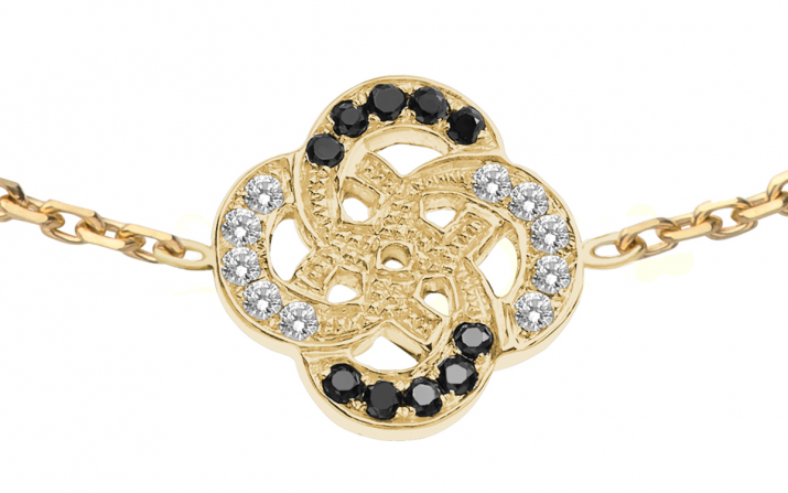 Chain Bracelet Arabesque Kcolor Yellow Gold RedLine Jewelry - Redline - 0++