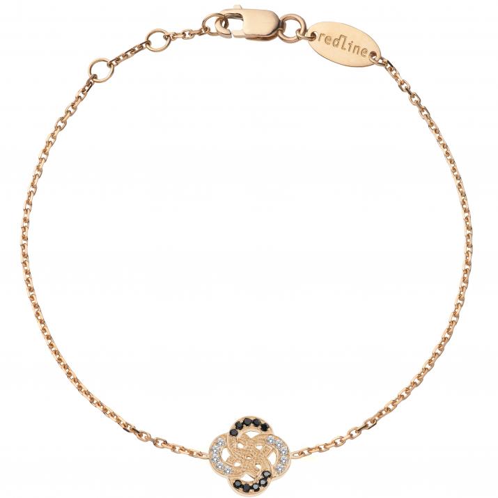 Chain Bracelet Arabesque Kcolor Rose Gold RedLine Jewelry - Redline - 0++
