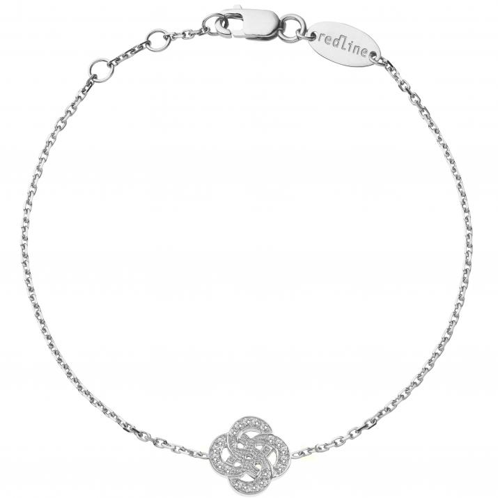 Chain Bracelet Arabesque White Gold RedLine Jewelry - Redline - 0++