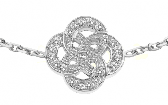 Chain Bracelet Arabesque White Gold RedLine Jewelry - Redline - 0++