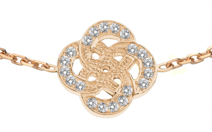 Chain Bracelet Arabesque Rose Gold RedLine Jewelry - Redline - 0++