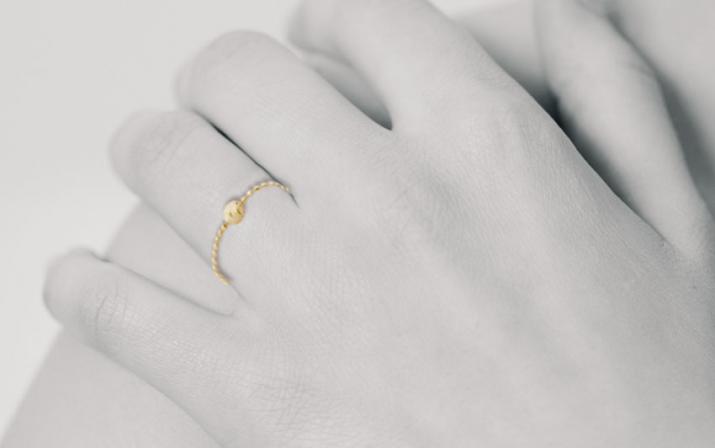 Chain Ring Sweety One Yellow Gold RedLine Jewelry - Redline - 0++