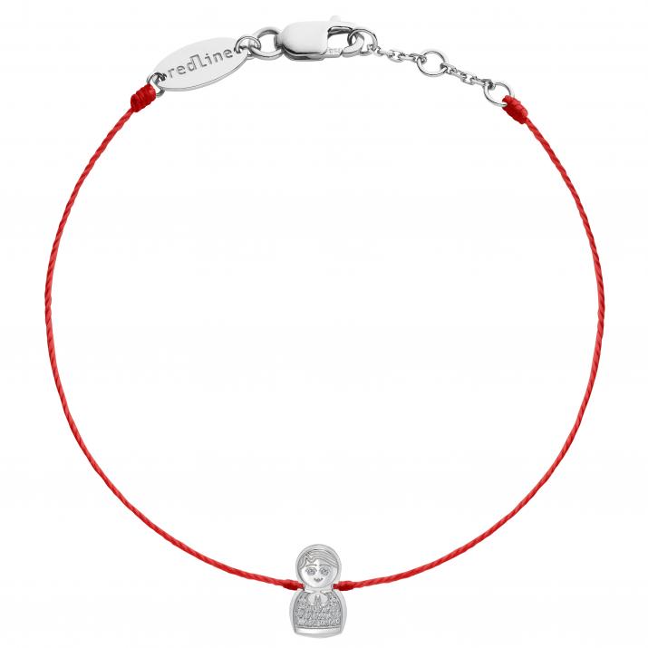 String Bracelet Kouka White Gold RedLine Jewelry - Redline - 0++