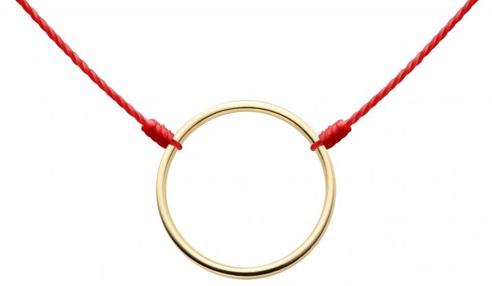 String Necklace For Women in Yellow Gold - Redline