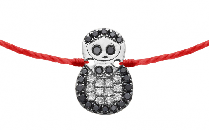 String Bracelet Mini Kouka Star White Gold RedLine Jewelry - Redline - 0++