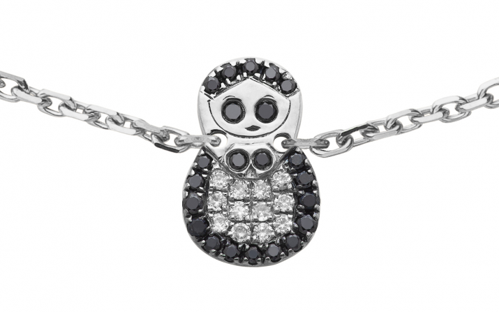 Chain Bracelet Mini Kouka Star White Gold RedLine Jewelry - Redline - 0++