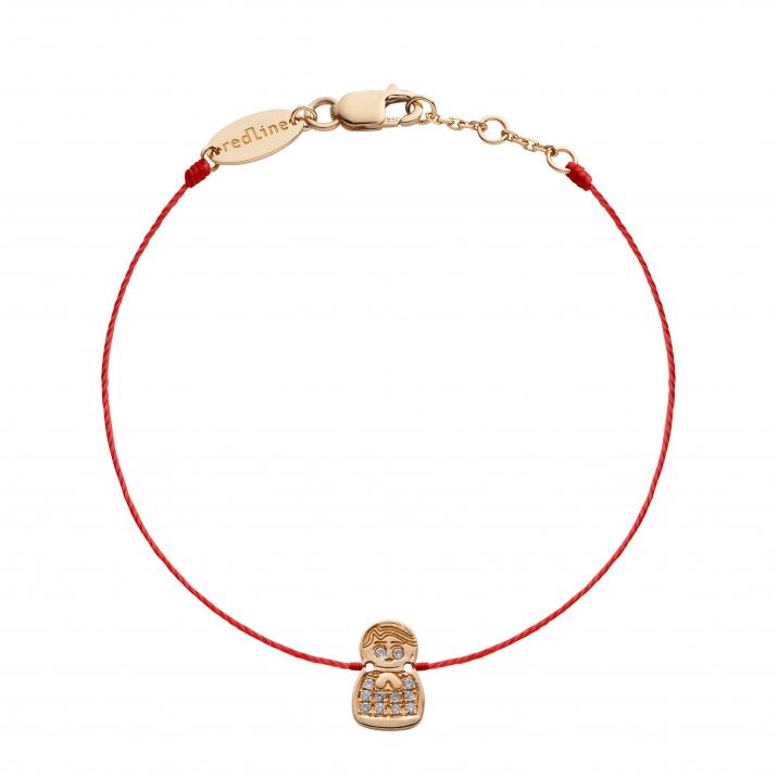 String Bracelet Mini Kouka Parure Blanche Rose Gold RedLine Jewelry - Redline