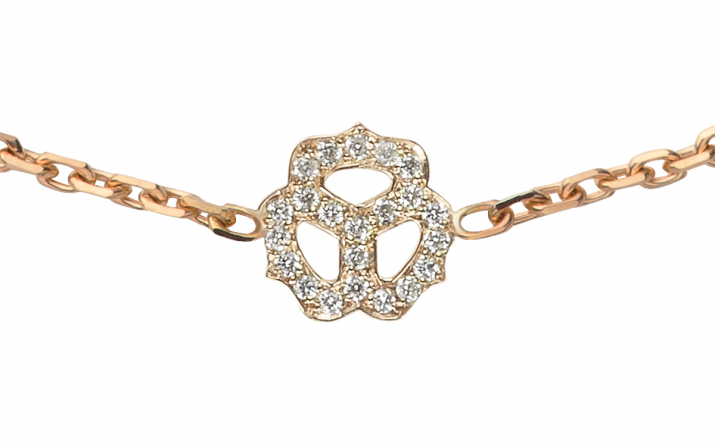 Chain Bracelet Pensée Rose Gold RedLine Jewelry - Redline - 0++