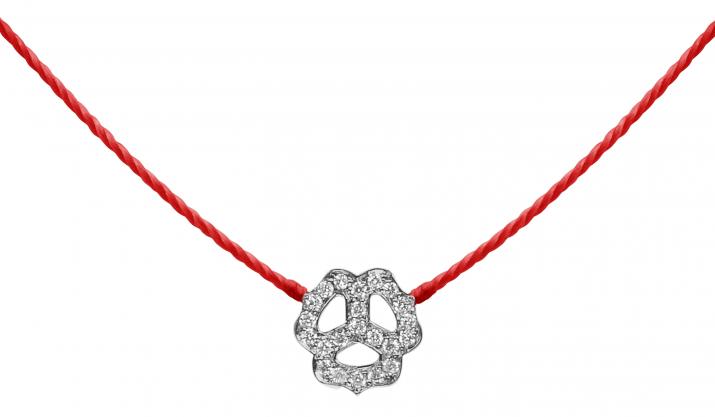 String Necklace Pensée Black Gold RedLine Jewelry - Redline