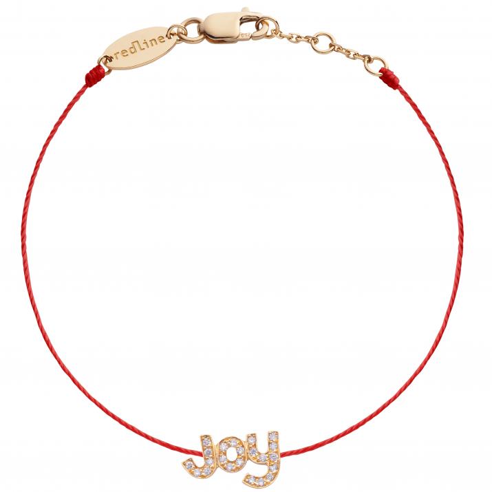 String Bracelet For Women with 0.11ct Round Diamond in Rose Gold Pavé Setting - Redline