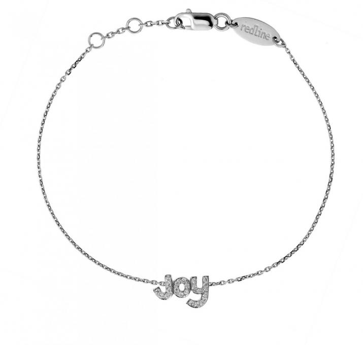 Chain Bracelet For Women with 0.11ct Round Diamond in Black Gold Pavé Setting - Redline - 0++