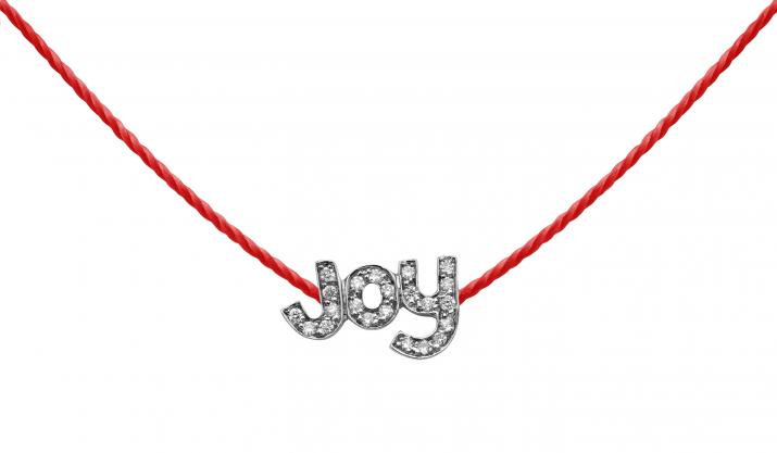 String Necklace For Women with 0.11ct Round Diamond in Black Gold Pavé Setting - Redline