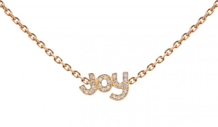 Chain Necklace For Women with 0.11ct Round Diamond in Rose Gold Pavé Setting - Redline