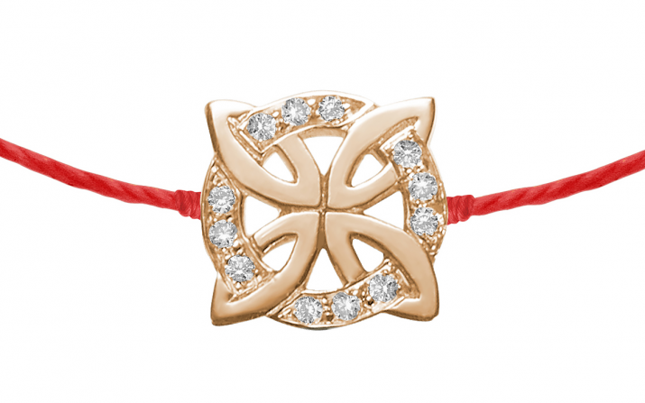 String Bracelet Rosace Rose Gold RedLine Jewelry - Redline - 0++