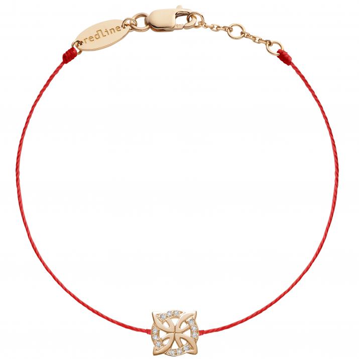 String Bracelet Rosace Rose Gold RedLine Jewelry - Redline - 0++