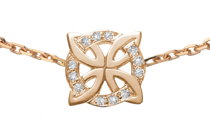 Chain Bracelet Rosace Rose Gold RedLine Jewelry - Redline - 0++