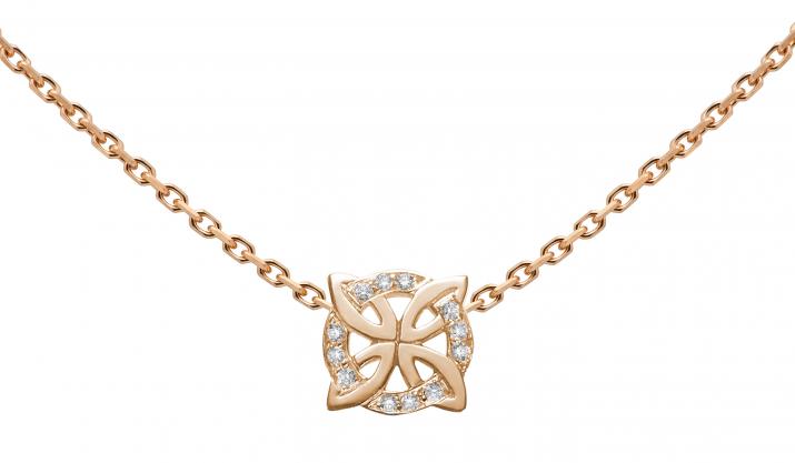 Chain Necklace Rosace Rose Gold RedLine Jewelry - Redline