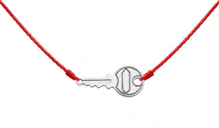 String Necklace For Women in White Gold  - Redline - 0++