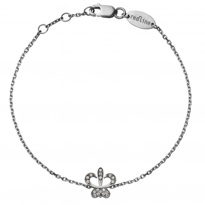 Chain Bracelet Lilium Black Gold RedLine Jewelry - Redline - 0++