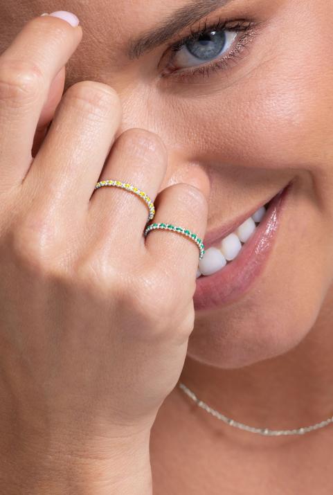 String Ring in White Gold - Redline - 0++