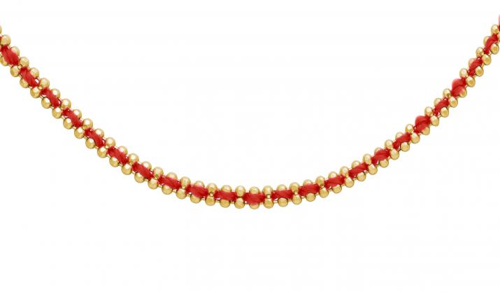 String Necklace For Women in Yellow Gold - Redline