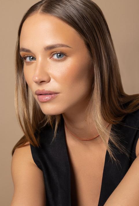 Цепочное ожерелье Aurore Розовое золото - Redline - 0++