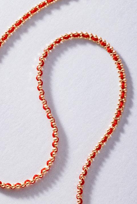 Цепочное ожерелье Aurore Розовое золото - Redline - 0++