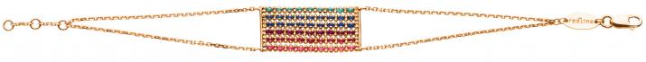 Цепочный браслет Aurore Boréale Розовое золото - Redline - 0++