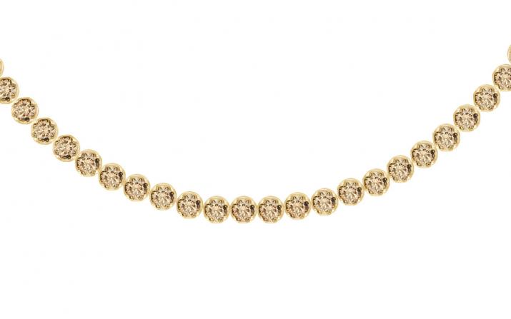 Chain Bracelet Marilyn Riviere Champagne Yellow Gold RedLine Jewelry - Redline - 0++