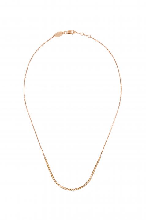 Chain Necklace Marilyn Diamonds Champages Rose Gold RedLine Jewelry - Redline - 0++