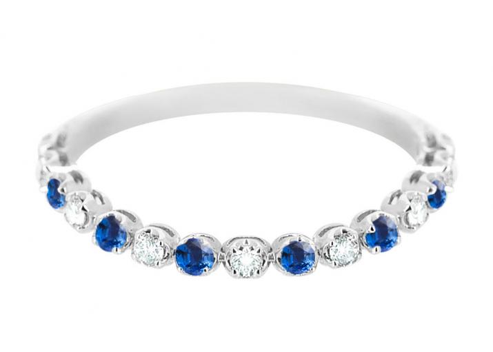 кольцо Marilyn Colored Saphir Белое Золото - Redline - 0++