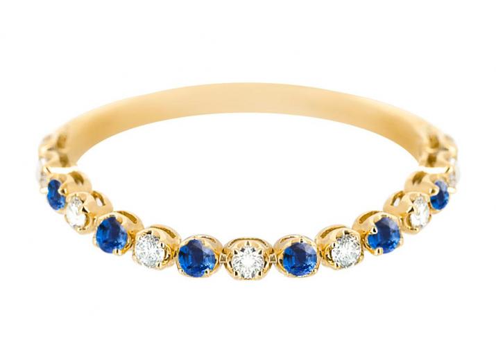 кольцо Marilyn Colored Saphir желтое золото - Redline - 0++