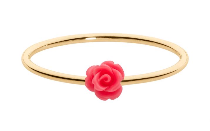 Ring with Rose in Yellow Gold - Redline - 0++