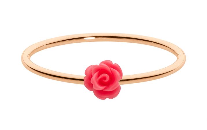 Ring with Rose in Rose Gold - Redline - 0++