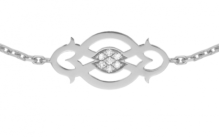 Chain Bracelet Lady Fortune White Gold RedLine Jewelry - Redline - 0++