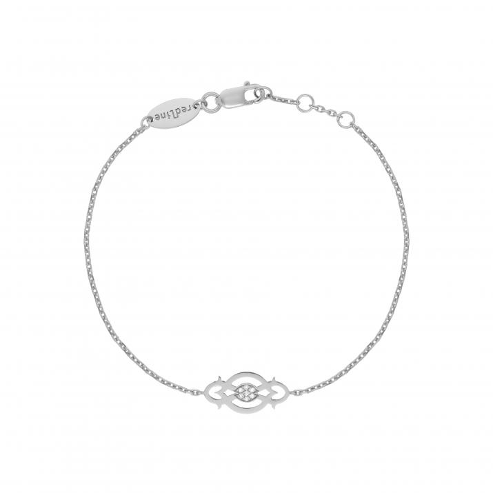 Chain Bracelet Lady Fortune White Gold RedLine Jewelry - Redline - 0++